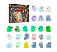 Countdown Calendar,24 Days Halloween Advent Ghost Toys - Home Decor Cute for Trees Entryway Shelf Table Holiday Party Window Wreaths Car Kids Teens December