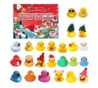 Countdown Calendar, 24 Days Vacation Countdown Calendars, Rubber Duck Bath Toys, Festive Decorative Set, Fun Daily Family Activity for School, Classroom, Holiday, Party, Home