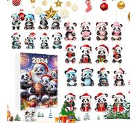 Countdown Calendar | 2D Acrylic 24 Days Countdown Calendar Panda Ornament,Ornament Festive Pendant for Tree Festival Party Wall Holiday Window Activities Gathering