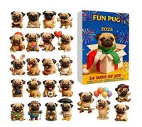 Countdown Calendar,2D Acrylic Dog Pendant - 24 Days Christmas Advent | for Kids Girls Boys Toddler Collection