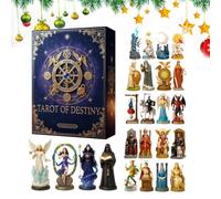 Countdown Calendar - Acrylic 24 Days Tarot Countdown Set, Happy Holidays