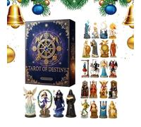 Countdown Calendar - Acrylic 2D Festive Joyful | 24 Days Vacation Tarot Calendar | for Festival Party Gathering Activities Holiday Men Family Women Adults Kids