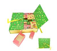 Countdown Calendar Box For Christ-mas - 24 Colorful Reusable Boxes For Christ mas| Countdown Calendar Boxes Empty| Calendar-Advent Fillers For Kids & Adults
