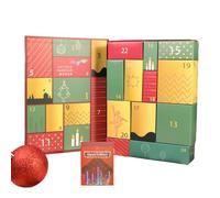 Countdown Calendar Boxes Empty,12 Days Christmas Decor Empty,12 Grids Wrapping Case with Number - for Birthday Holiday Wedding Event Living Room Bedroom Desk Window Fireplace Adults