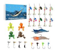 - Countdown Calendar Christmas with Artificial Baits, Gift for Men Dad Husband Boy Passionate