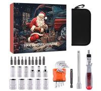 Countdown Calendar - Festive 24 Day Christmas Survival Kit | Mechanical Accessories | Creative Gift Perfect For Holiday Celebrations, Daily Surprises, And Seasonal Décor