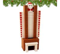 Countdown Calendar - Festive 3D Decoration,Chimney Christmas 24 Days Countdown | for Men Adults Husband Family Kids Festival Party Holiday Activities Home Desk Fireplace