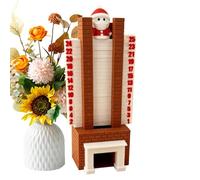 Countdown Calendar,Festive 3D Decoration - Santa Down The Chimney Countdown | for Men Adults Husband Family Kids Festival Party Holiday Activities Home Desk Fireplace