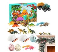 Countdown Calendar for Christmas - 24 Days of Advent with Dinosaurs, Dinosaur Game Set, for Educational Decoration Collection and Learning for Bamb's Christmas Party