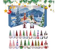 Countdown Calendar for Christmas, 24 Doors with Christmas Gnomes, Collect, Multi-Year Use: Celebrate with a Special Christmas Gnome, for Teenagers, Adults, Family, Holiday Decoration