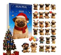 Countdown Calendar for Christmas | Dog Pendant 2D Keepsake - 2025 Christmas Calendar | For Kids, Teens, Students, Niece, Granddaughter,