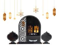 Countdown Calendar for Holidays and Festivals | Near Holiday Decoration Countdown Jewellery | Acrylic Advent Desk Decoration - For Home Desk Mantle Dining Table