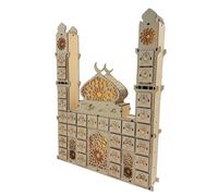 Countdown Calendar, Lock-Shaped Table Decoration of with Drawers - 30 Days for Holiday Lighting | for Parties Living Room, Festive Family Parties