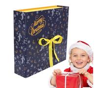 Countdown Calendar Package Wrap, 24 Days Christmas Advent Calendars Boxes, Fillable Empty Cardboard Number Boxes, Christmas Countdown Box Eve Packaging, for Kids, Adults