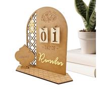 Countdown Calendar Statue | Moon-Star Inspirational Seasonal - Count Down To Festive Sign Table Decor - for Dining Room Living Room Bedroom Dorm Mother Grandmother Prayers