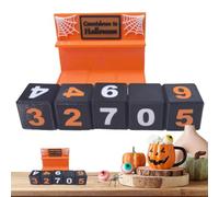 Countdown Calendar To Halloween Spooky Spider Web Element Table