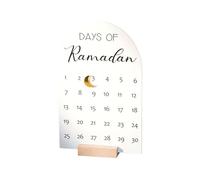 Countdown Calendar - Wooden Festive Display, Seasonal Desk Ornament Accent, Thirty Day Planner Decor, Decorative Block Style Time Tracking Piece For Home Interior, Table & Bedroom Shelf