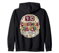 Countdown Champion (to Bedtime) Sleep Nighttime Bedtime Zip Hoodie