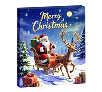 Countdown Christmas Bracelet with Christmas Tree for Girls (Santa Claus B) (blue- Santa Claus Gift Box)