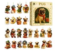 Countdown for Christmas - 2D Acrylic Material Decoration for Countdown Counting, Christmas Decorations for Dogs | Seasonal Home Decoration on Wall and Window