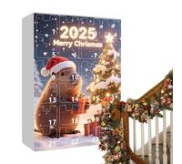 Countdown For Christmas | Capibara Acrylic 2D - 24 Day Christmas Countdown Decor - For Seasonal Holiday Tree Home Desk Kids Teens