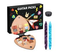 Countdown For Christmas | with PU Leather Case 24 Days Countdown | Guitar Pick - For Kids Adults Teens Ukulele Players Seasonal Parties Easter Halloween Action