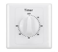 Countdown For Timer Switch Socket with Digital and Mechanical Operation for Home Use, Controls Household Appliances Such as Fish Tanks and Rice Cookers (60 minutes)
