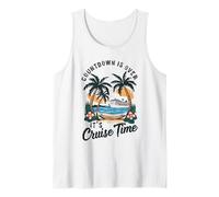 Countdown Is Over It's Cruise Time Vacation Family Funny Tank Top