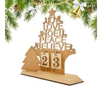 Countdown Ornament - Desk Calendar | Table Countdown Decor | Hollow Letters Design, Room Decoration, Interactive Holiday Sign