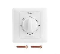 Countdown Timer Control Ac220v 50hz Led Mechanical Switch Wall Outlet with 86 Electronic Structure Modifiable 0120 Minute Setting Panel Indicator 10a Max (Timing 15MIN)