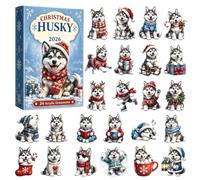 Countdown to Christmas 24 Day 2D Acrylic Dog Holiday Decor Pendant
