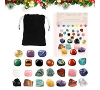 Countdown to Christmas, 24 Day Meditation Stone - 2025 Advent | for Collection, Mother's Day, Yoga, Birthday, Workplace, etc