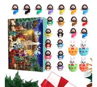 Countdown to Christmas - 24 Days Christmas Firures,Jesus Figurine Desk Ornament Decoration for Easter Thanksgiving Halloween Valentines