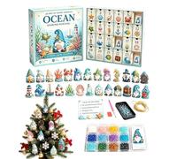 Countdown to Christmas - 24 Days Gnome Gem Painting Kit, Holiday Diamond Ar