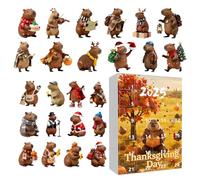 Countdown To Christmas,2D Acrylic Capybara Ornament | 24 Days Calendar Ornament,for Seasonal Holiday Thanksgiving Easter Home Kids Teens Adults