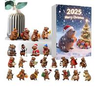Countdown To Christmas,2D Acrylic Capybara Ornament - Christmas Countdown Decor 24 Days | for Holiday Seasonal Thanksgiving Easter Home Kids Teens Adults