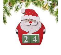 Countdown to Christmas Blocks,Christmas Countdown Blocks - Wooden Christmas Countdown Decorations - Wooden Christmas Festival Decorations for Wooden Cart,