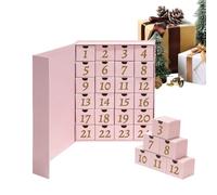 Countdown to Christmas Calendar 24 Days Refillable Empty DIY Reusable