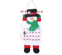 Countdown To Christmas Calendar - 24 Days Wall Hanging Advent | Santa Snowman Elk Pockets Organizer, Holiday Decoration For Kids Gift, Family Home Ornament, Festive Display
