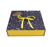 Countdown to Christmas Calendar, Christmas Countdown Box Holiday Craft Wrap 24-Day Countdown Calendar - Empty for Filling, Decorative Toy Holder for the Holidays