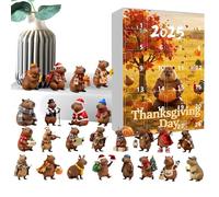 Countdown To Christmas - Capybara 2D Acrylic Pendant,Christmas Countdown Decor 24 Days | for Seasonal Holiday Thanksgiving Easter Home Kids Teens Adults