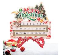 Countdown to Christmas Decoration 25 Days Wooden Table Decoration with