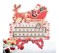 Countdown to Christmas Decoration 25 Days Wooden Table Decoration with