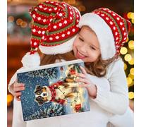 Countdown to Christmas - Dog 2D Acrylic Pendant | 24 Days Holiday Calendar | for Teens Holiday Kids Seasonal Halloween Thanksgiving Easter Adults