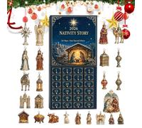 Countdown To Christmas Ornament 2D Acrylic Jesus Calendar Box