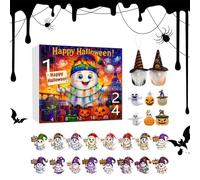Countdown to Halloween 24 Pieces Motif - Halloween Countdown Calendar 2025 | 2D Acrylic Ornament for Decoration for Girls Adults as well as for Tree and Party