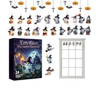 Countdown To Halloween Calendar 2D Flat Ghost Pendant Home Decor