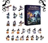 Countdown To Halloween Calendar 2D Flat Ghost Pendant Ornaments