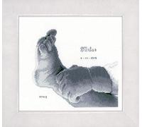 Vervaco Counted Cross Stitch Kit: Little Baby Foot, Cotton, NA, 18 x 17cm
