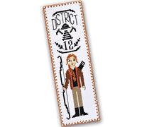 Counted Cross Stitch Kit 'The Hunger Games: District 12' - DIY Hand Embroidery Bookmark with Design Pattern (District 12)